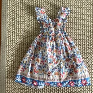 Floral Mini Boden cotton dress, size 3-4
